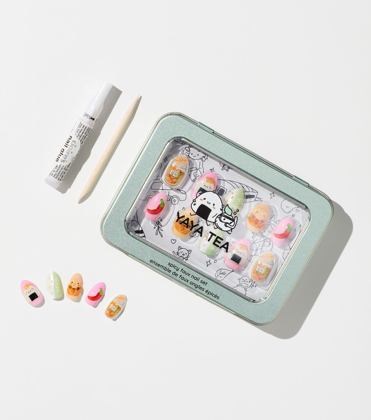 Yaya Tea Faux Nails – Spicy Set