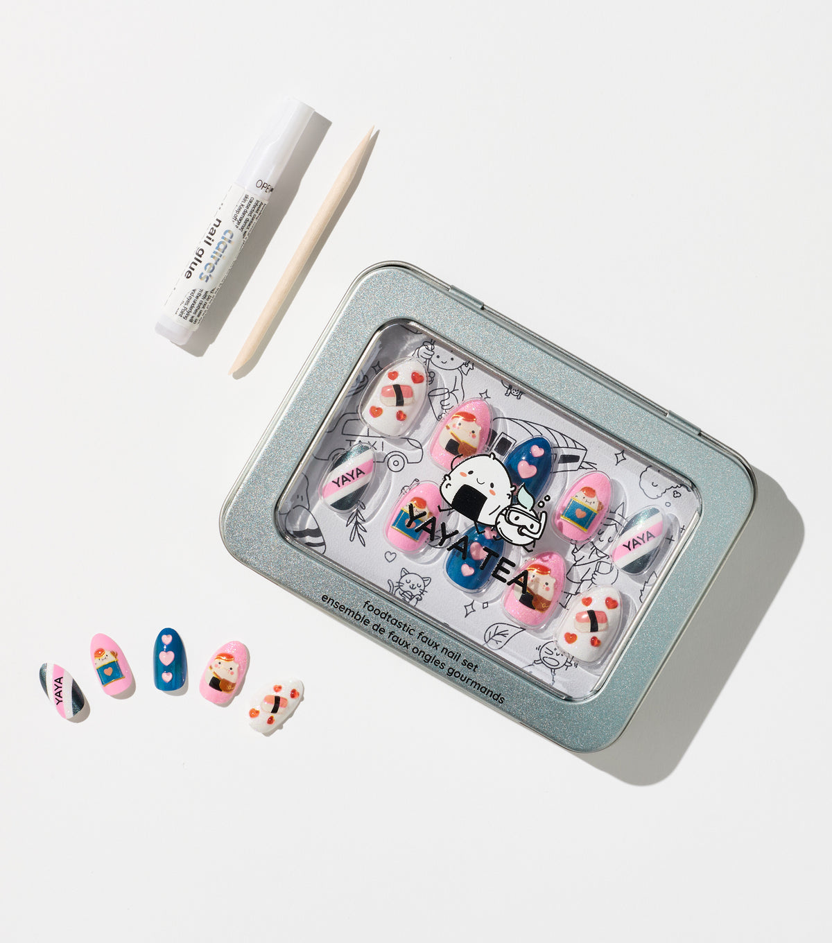 Yaya Tea Faux Nails – Foodtastic Set