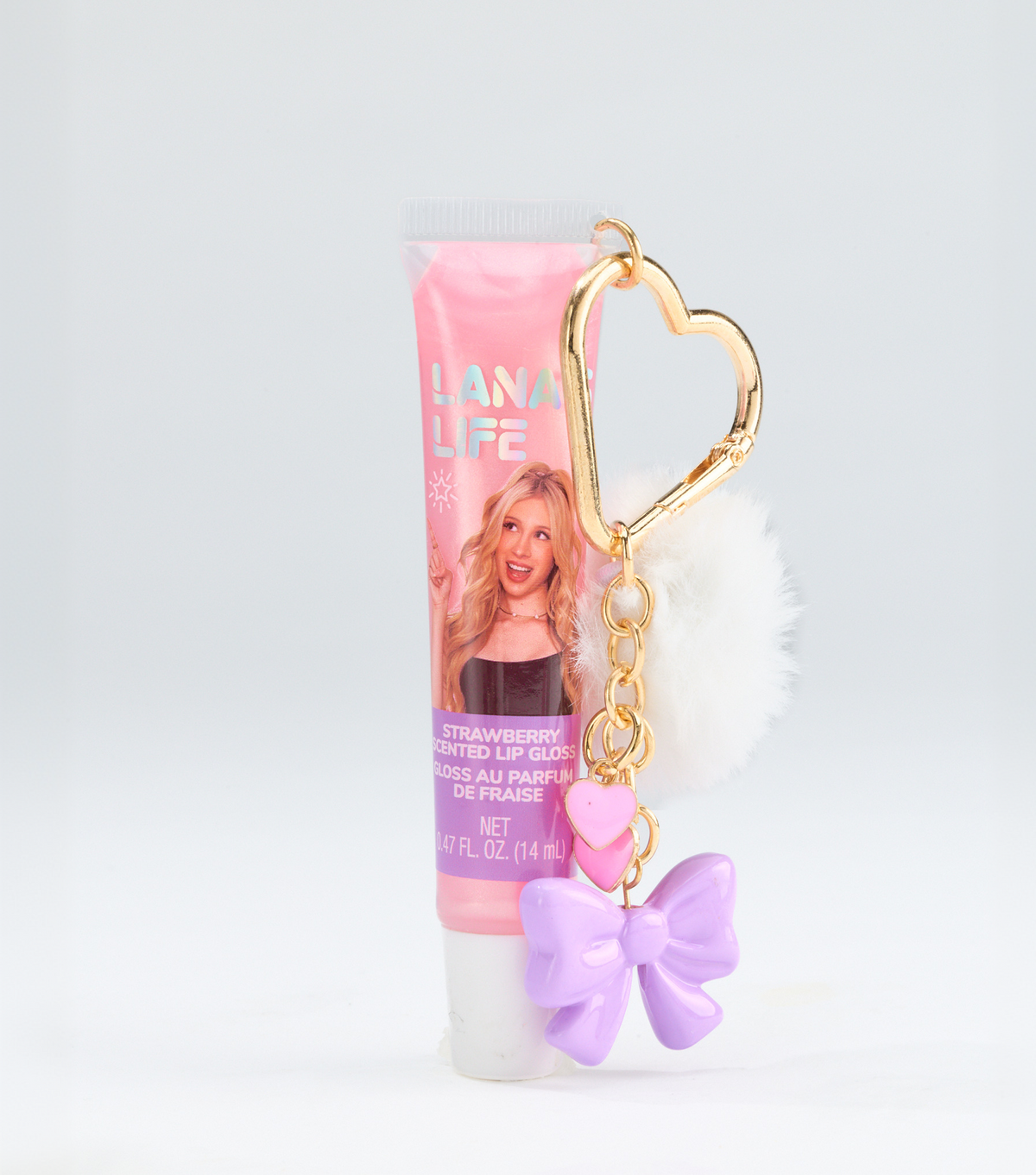 Lana's Life Strawberry Lip Gloss Keychain