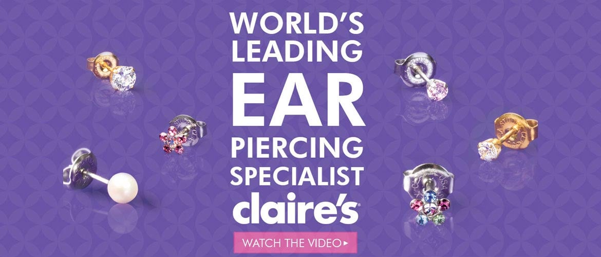 Claire's Ear Piercing Free Everyday With Purchase of A Starter Kit