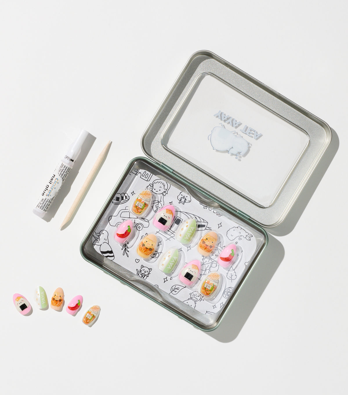 Yaya Tea Faux Nails – Spicy Set