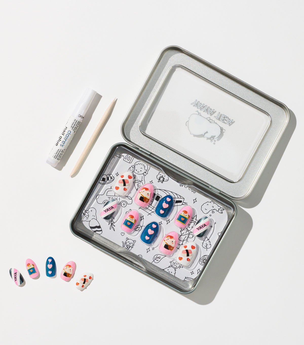 Yaya Tea Faux Nails – Foodtastic Set