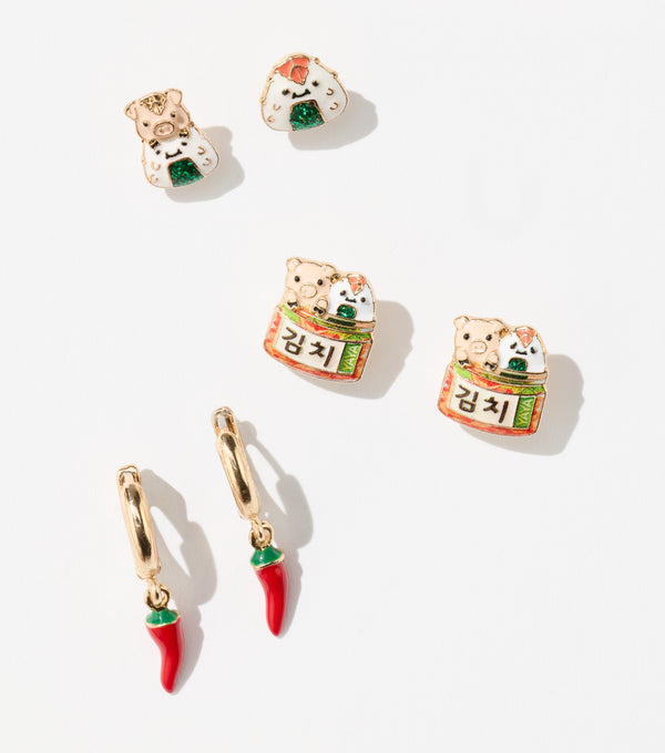 Yaya Tea Earrings – Spicy Set