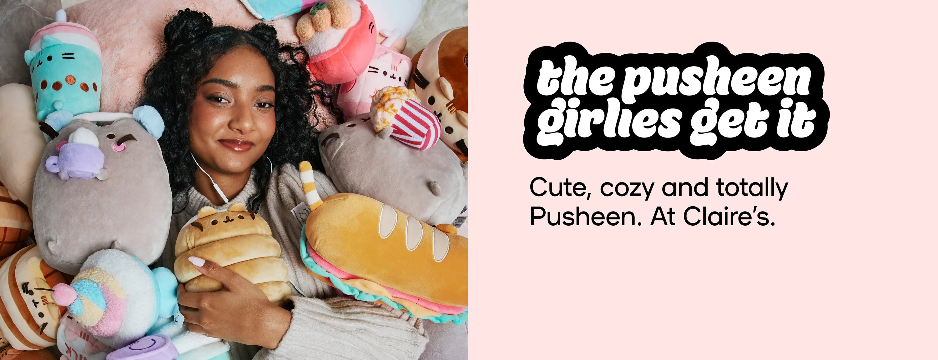 the pusheen girlies get it - Cute, cozy and totally Pusheen. At Claire's