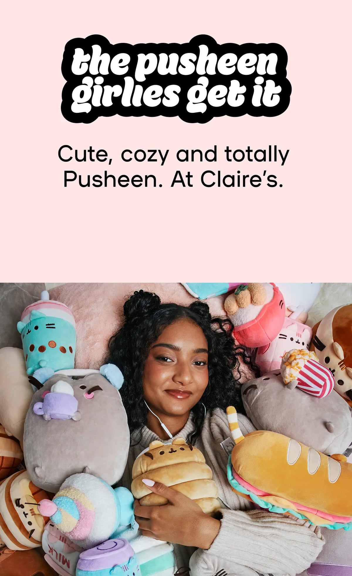 the pusheen girlies get it - Cute, cozy and totally Pusheen. At Claire's