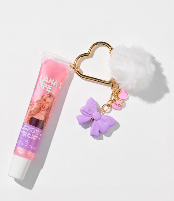 Lana's Life Strawberry Lip Gloss Keychain