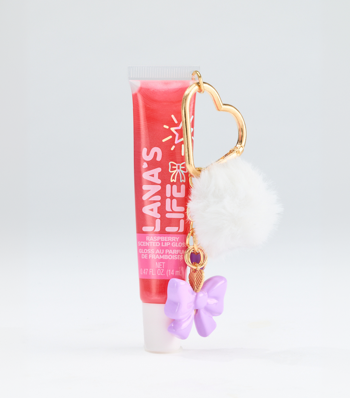 Lana's Life Raspberry Lip Gloss Keychain