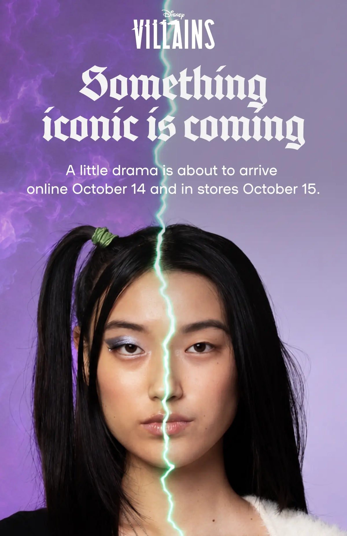 Disney Villains - something Iconic is coming. A little drama is about to arrive online October 14 and ins stores October 15.