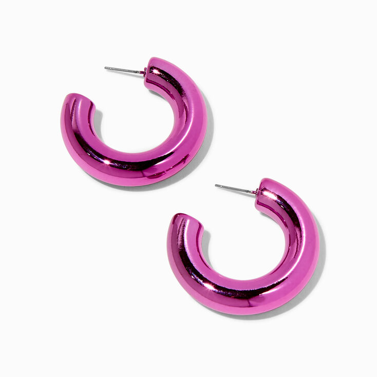 Mean Girls™ x Claire's Pink Bubble Hoop Earrings