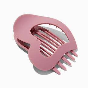 Mauve Heart Yoga Hair Claw,