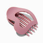 Mauve Heart Yoga Hair Claw,