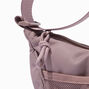 Mauve Nylon Puffy Sling Bag,