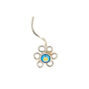 Sterling Silver 22G Daisy Nose Stud,