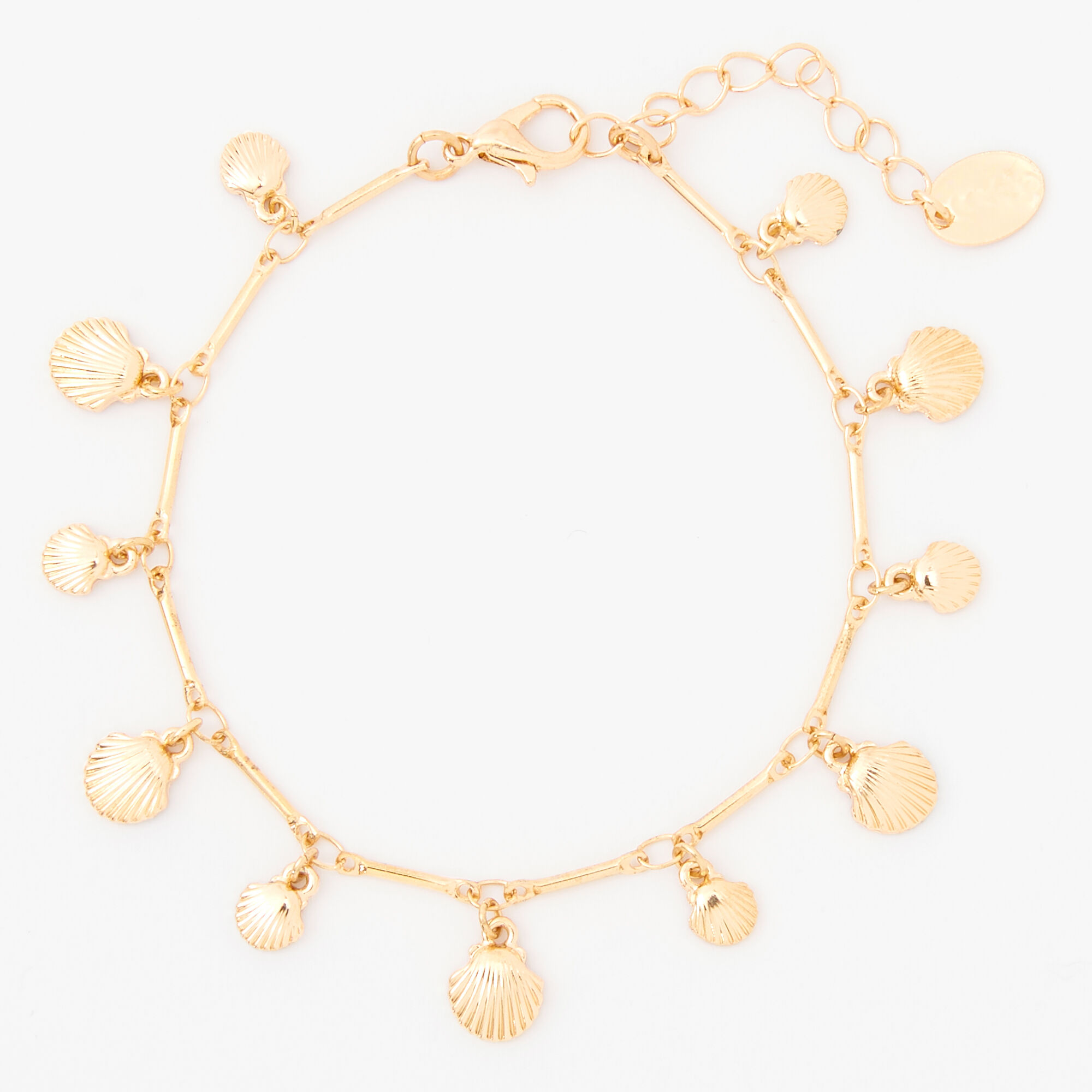 Snail Seashell Charms Bracelet in Solid Gold  Tales In Gold