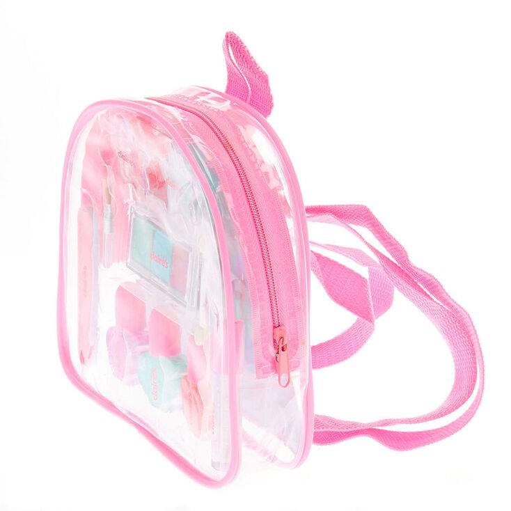 Claire&#39;s Club Pastel Glitter Backpack Makeup Set,