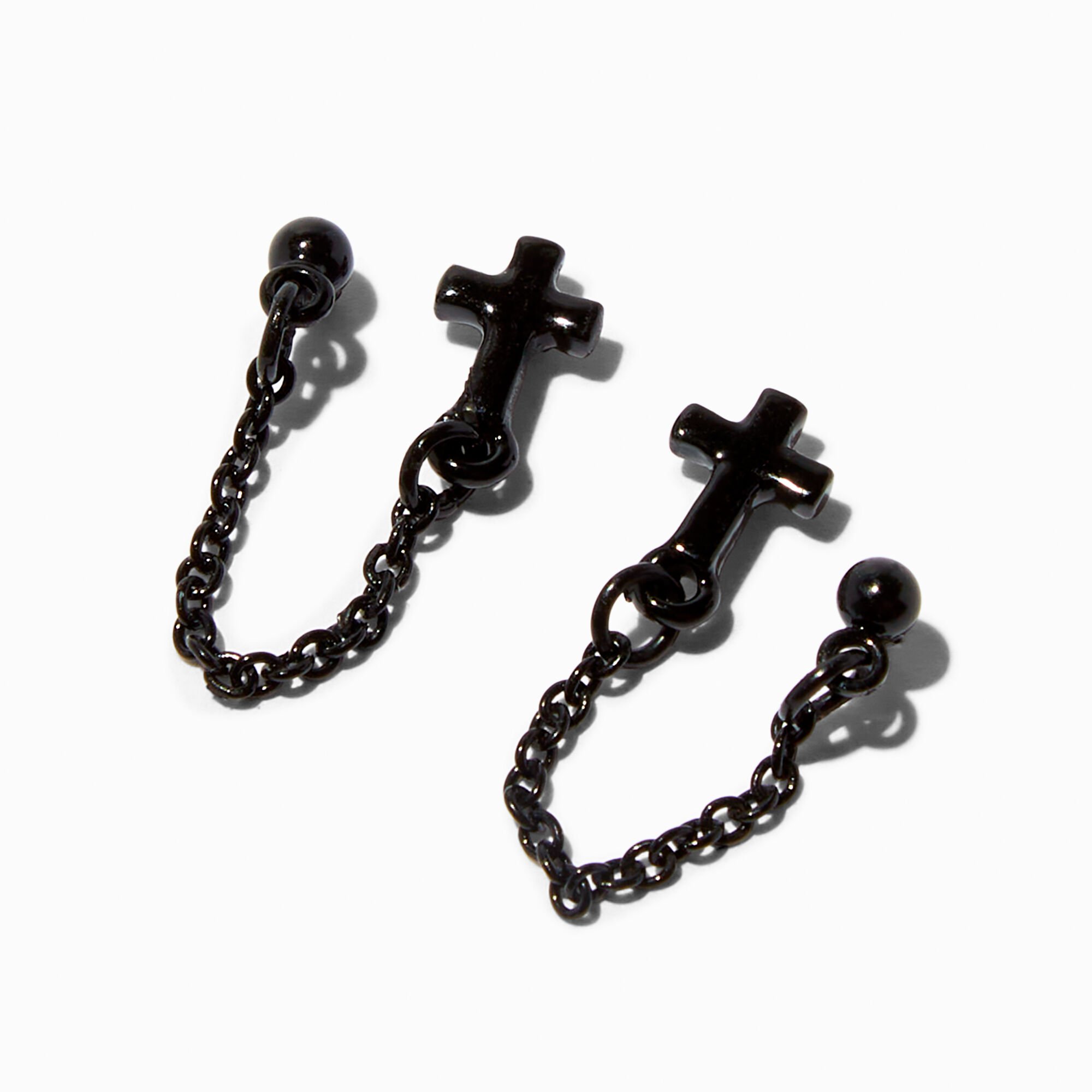 Claire's cross earrings shop