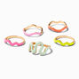 Claire&#39;s Club Multicoloured Gold Squiggle Rings - 5 Pack,