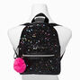 Black Heart Glitter Mini Backpack,