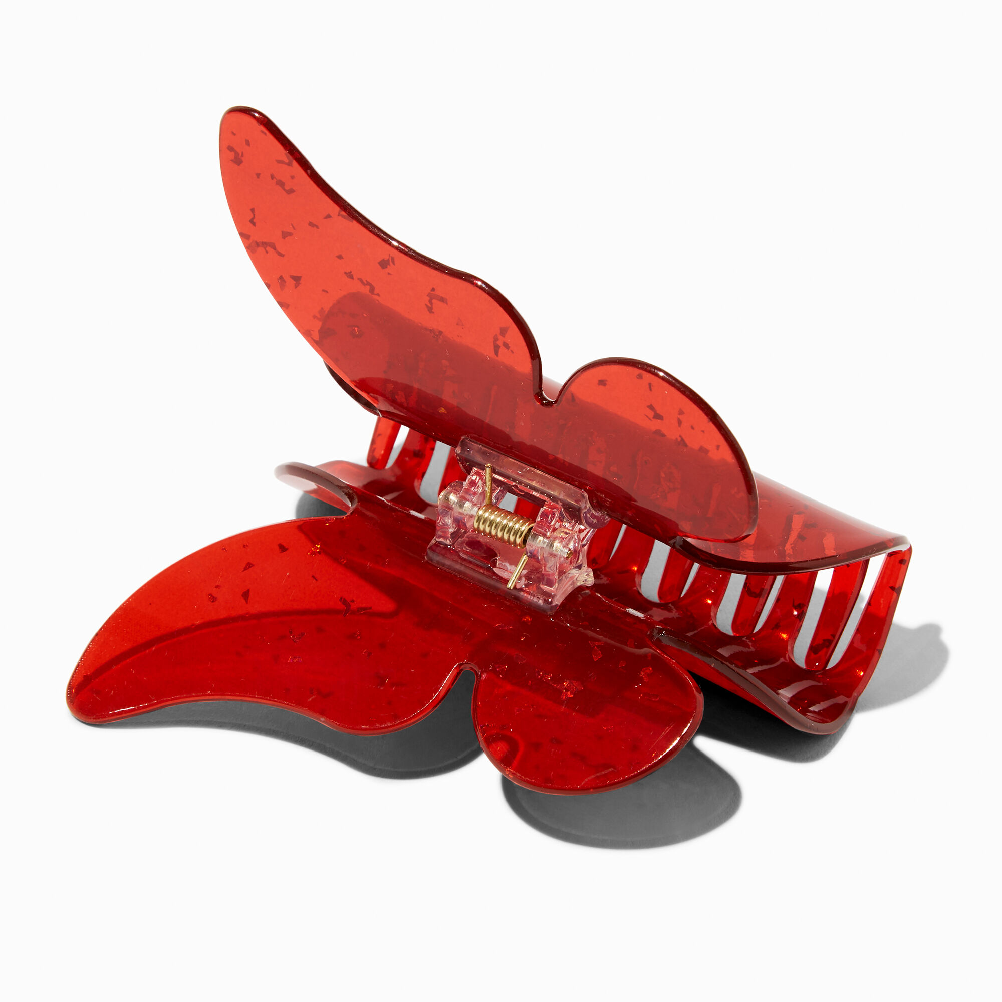 View Claires Butterfly Large Hair Claw Red information