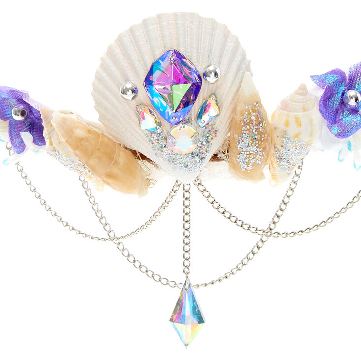 Light Up Mermaid Seashell Crown Headwrap,