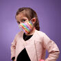 Masque en coton licorne arc-en-ciel - Enfant taille moyenne/grande taille,