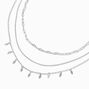 Silver Leaf Multi-Strand Necklace,