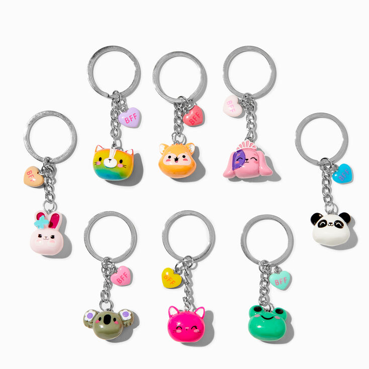 Critter Best Friends Keyrings - 8 Pack,