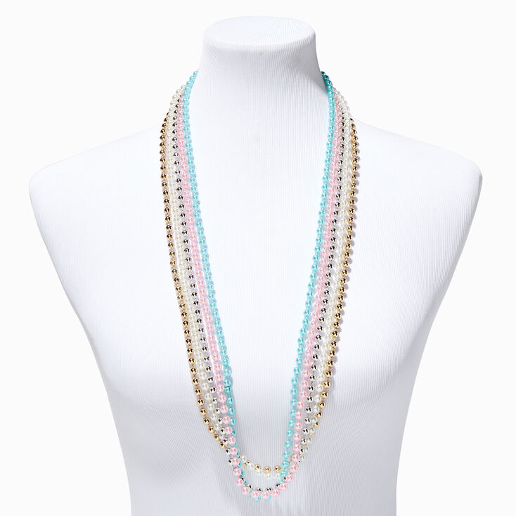 Claire&#39;s Club Fairy Motif Beaded Necklace Set - 5 Pack,