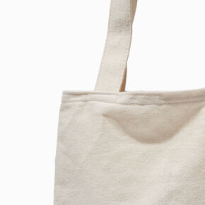 DIY Cream Tote Bag,