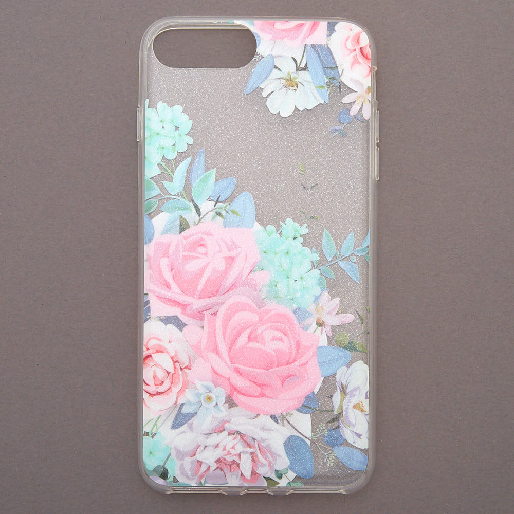 Glitter Rose Phone Case Fits iPhone 6 7 8 Plus