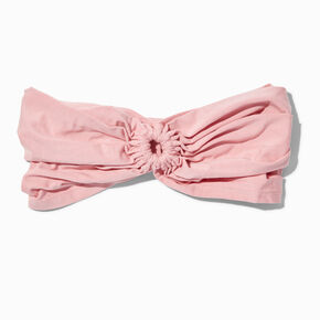 Mauve Ruched Keyhole Headwrap,