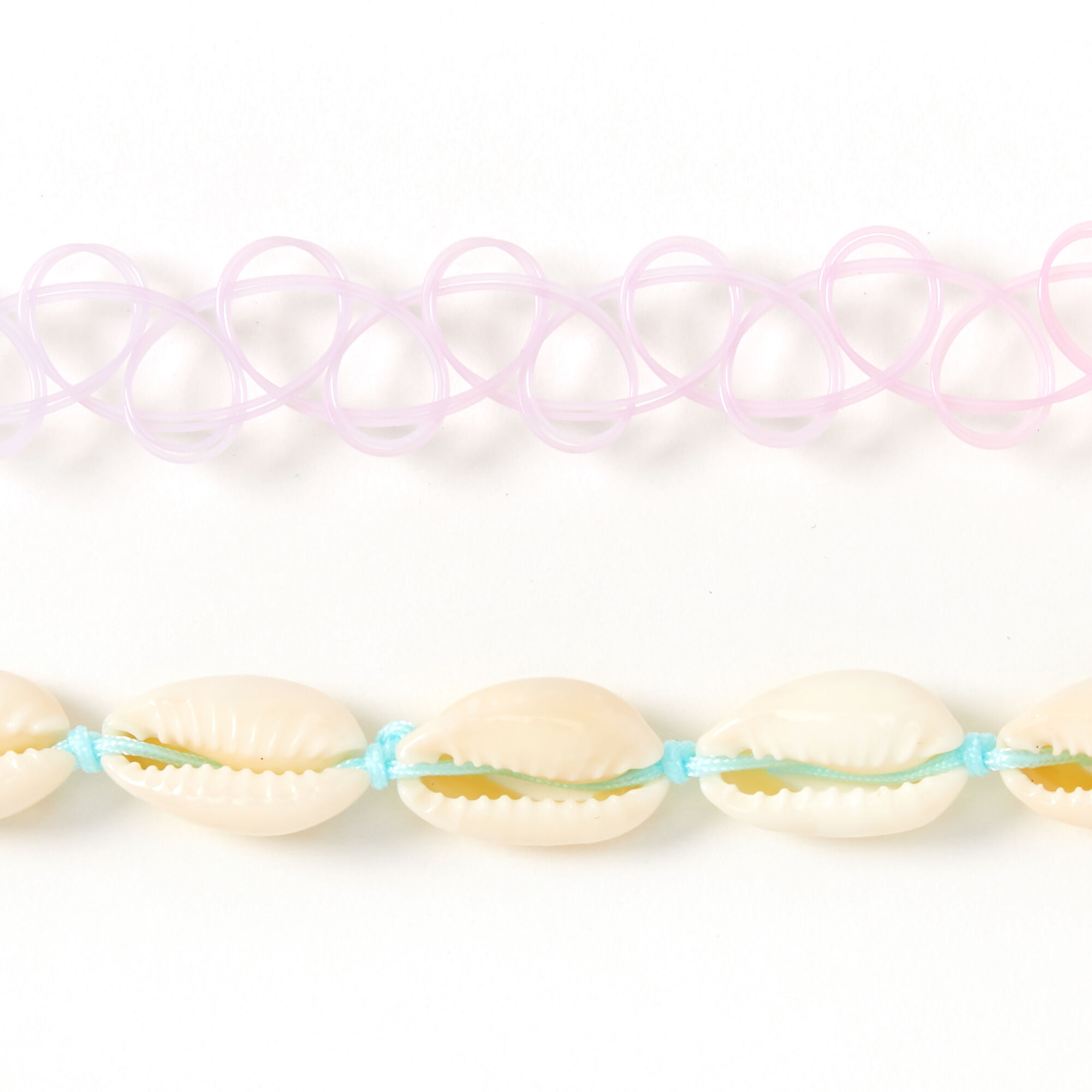 Sky Brown™ Ombre Cowrie Shell Choker Necklaces - 2 Pack,
