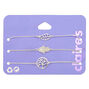 Silver Nature Icon Chain Bracelets - 3 Pack,
