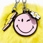Smiley World&reg; Yellow Pom Pom Keychain,