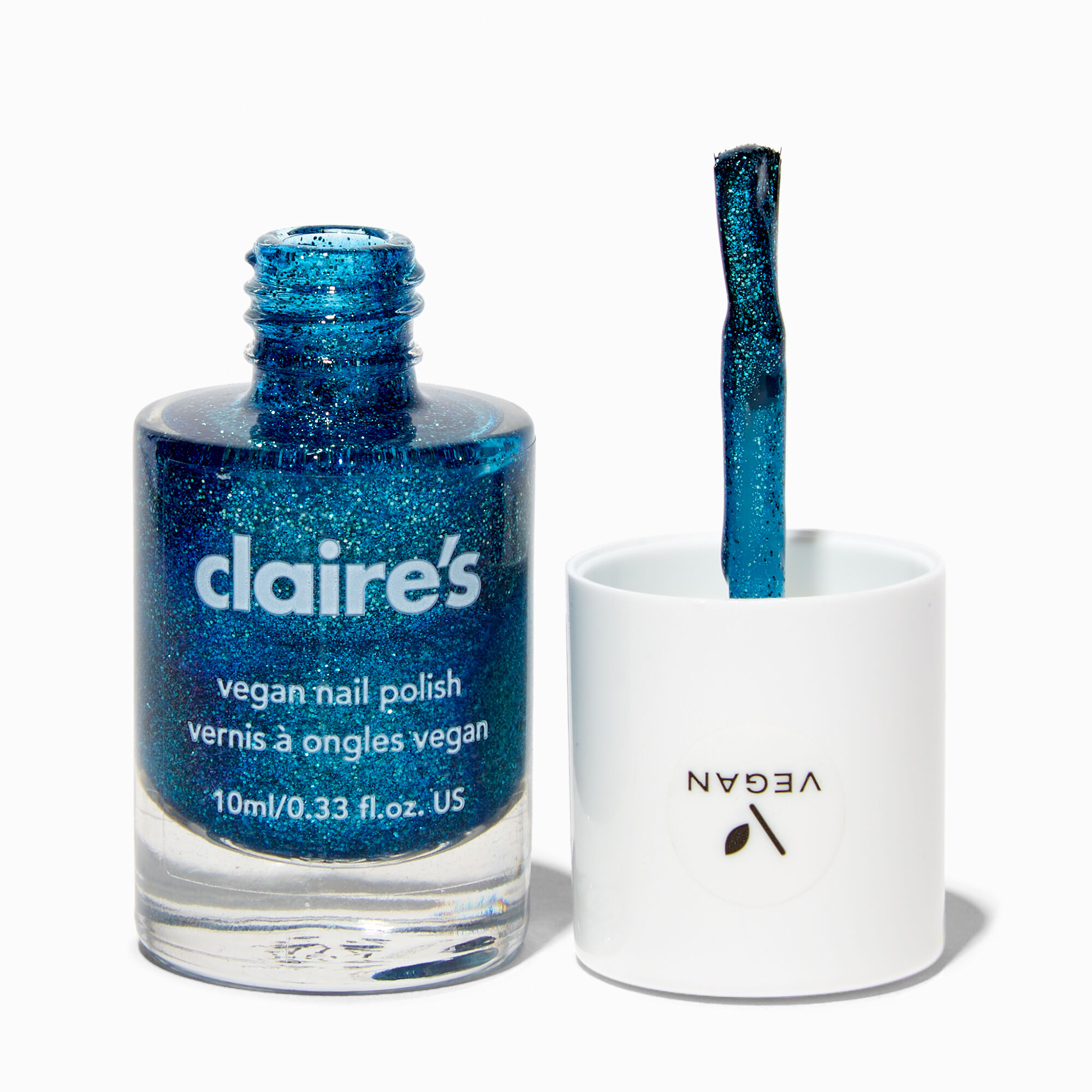 Vegan Glitter Nail Polish - Eye Catching | Claire's US