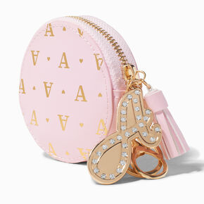 Golden Initial Coin Purse - A,