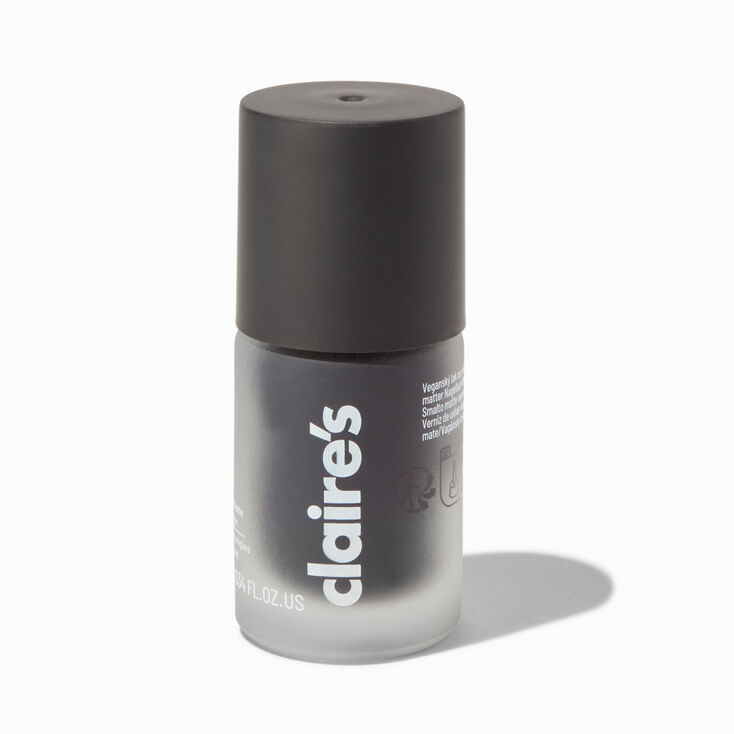 Matte Effect Vegan Nail Polish - Black,