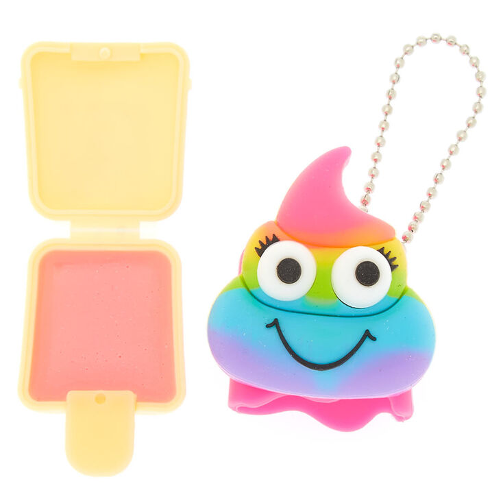 Gloss &eacute;moji crotte arc-en-ciel Pucker Pops,