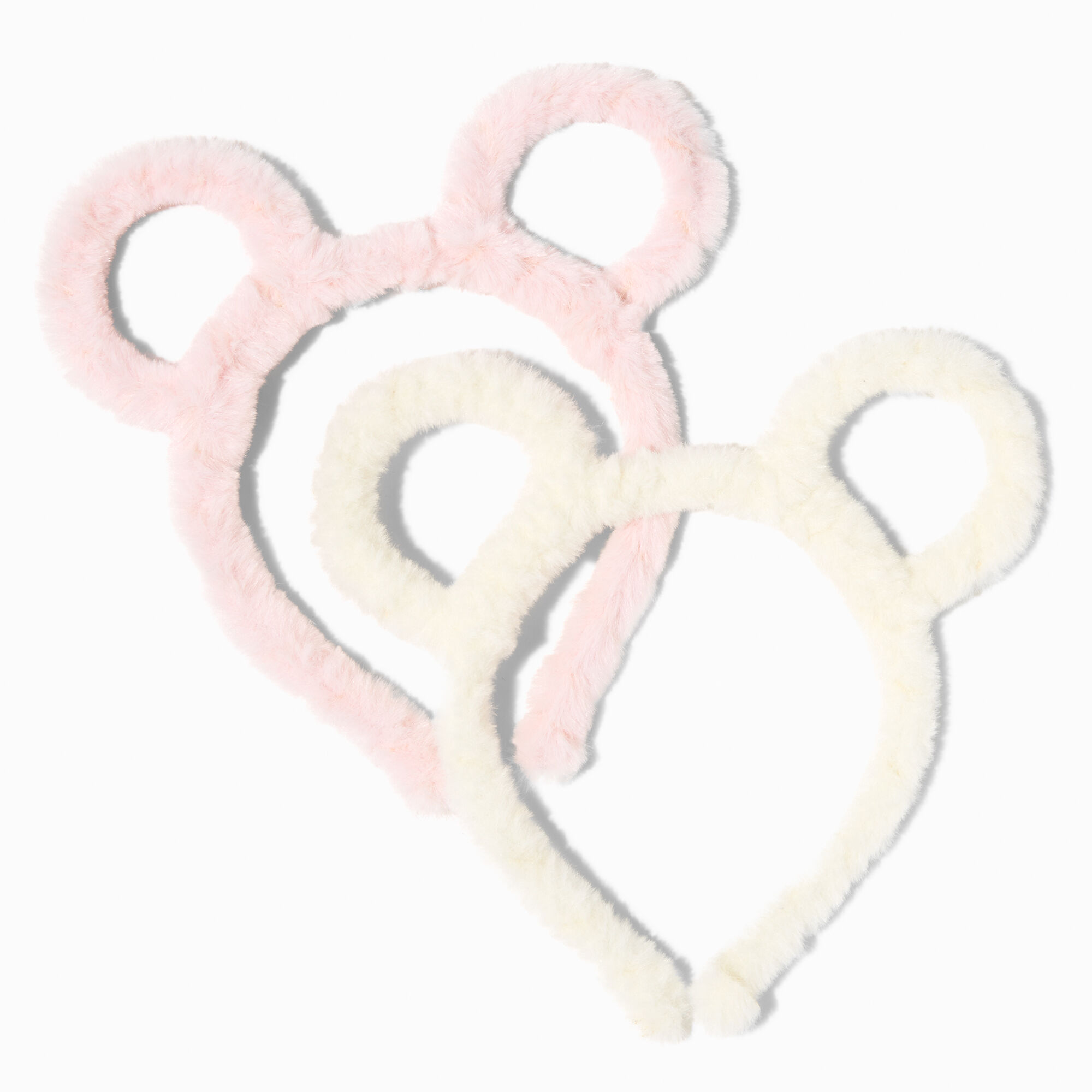 Serre-tête à oreilles d’ours en peluche Claire's Club (lot de 2),