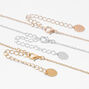 Mixed Metal Best Friends Gecko Pendant Necklaces - 3 Pack,