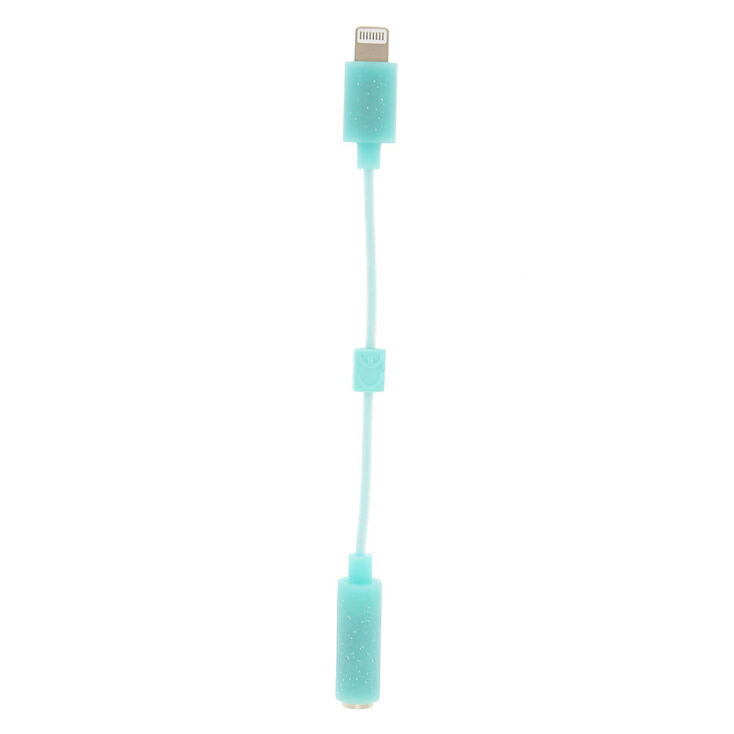 Adaptateur pour casque audio vert menthe,