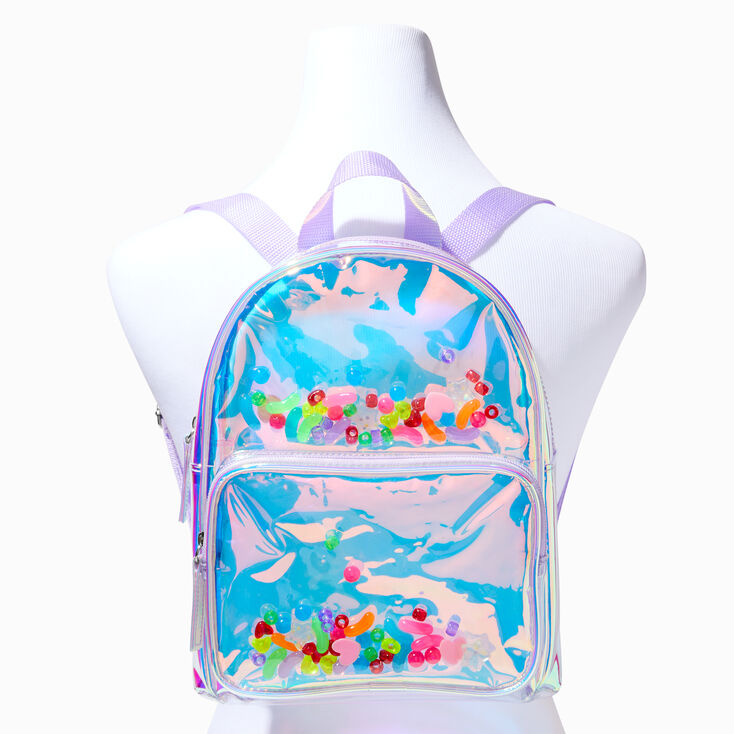 Holographic Y2K Shaker Backpack,