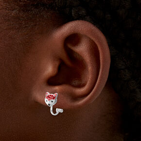 Crystal Fox Clip-On Earrings,