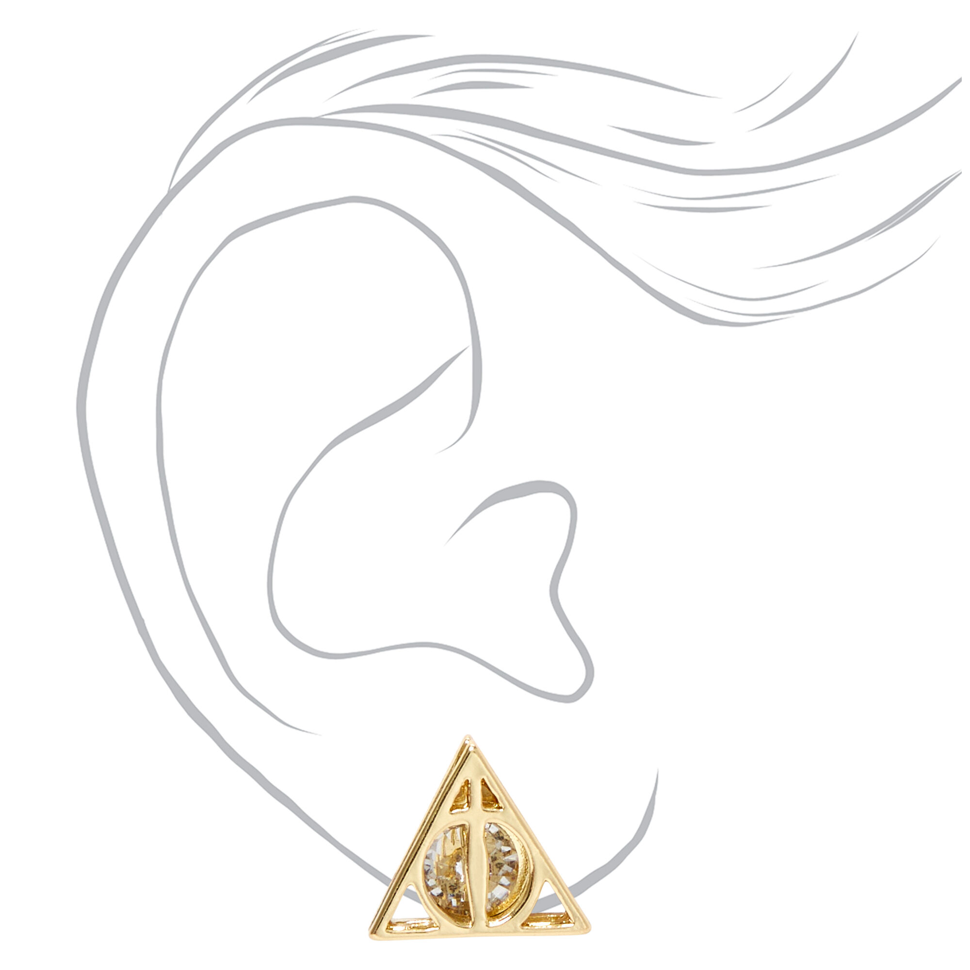 Harry Potter™ Wizarding World Gold Stud Earrings - 6 Pack,