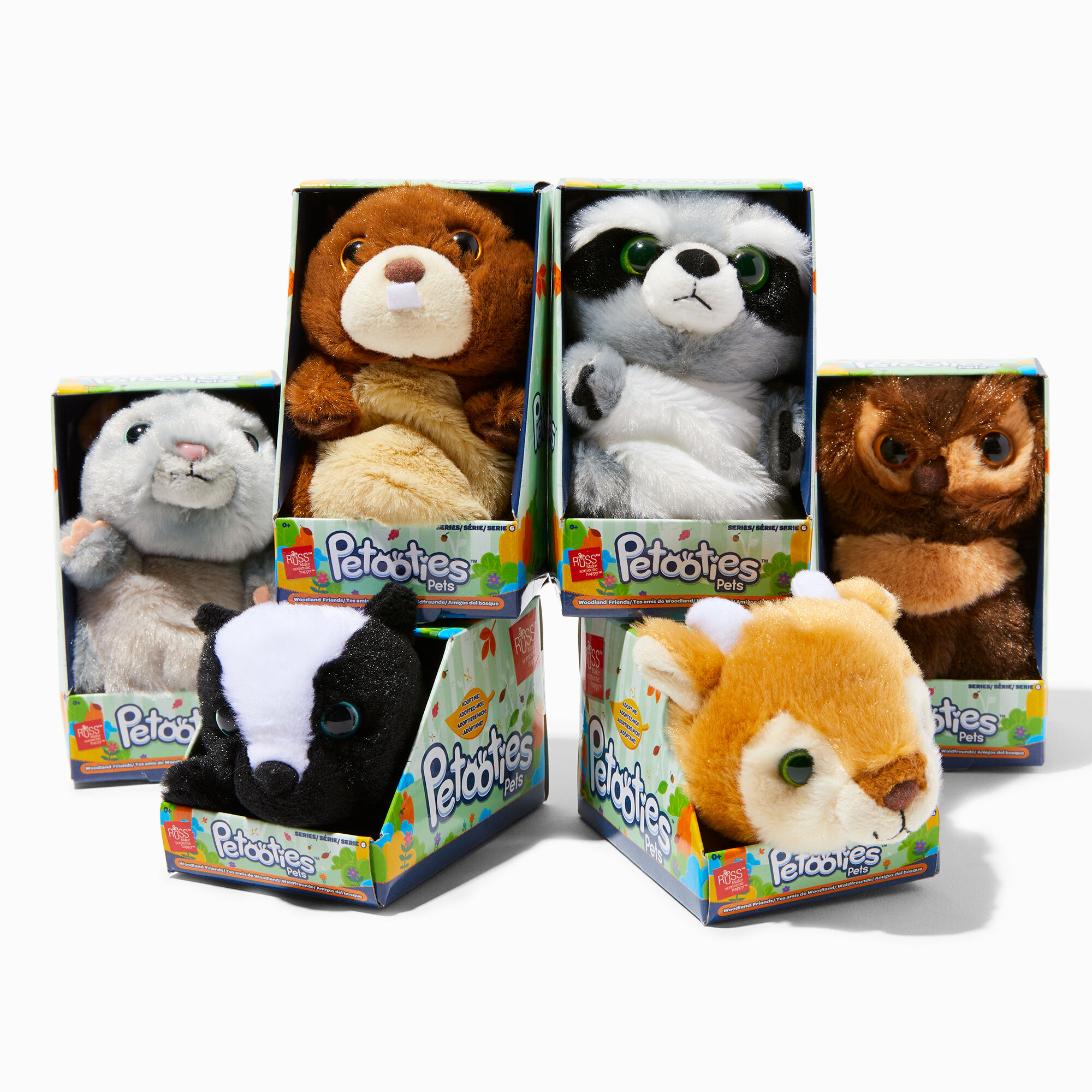 Petooties Pets Wildlife Plush Toy Styles Vary