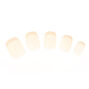 French Manicure False Nails - 24 Pack, Nude,