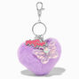 MeganPlays&trade; Claire&#39;s Exclusive Purple Heart Pom Pom Keychain,