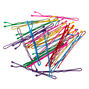 Neon Rainbow Bobby Pins - 30 Pack,
