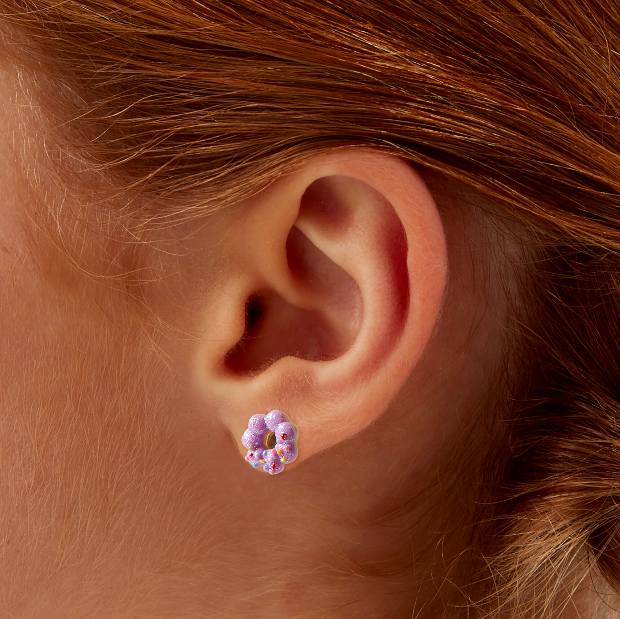 Donut earrings studs discount