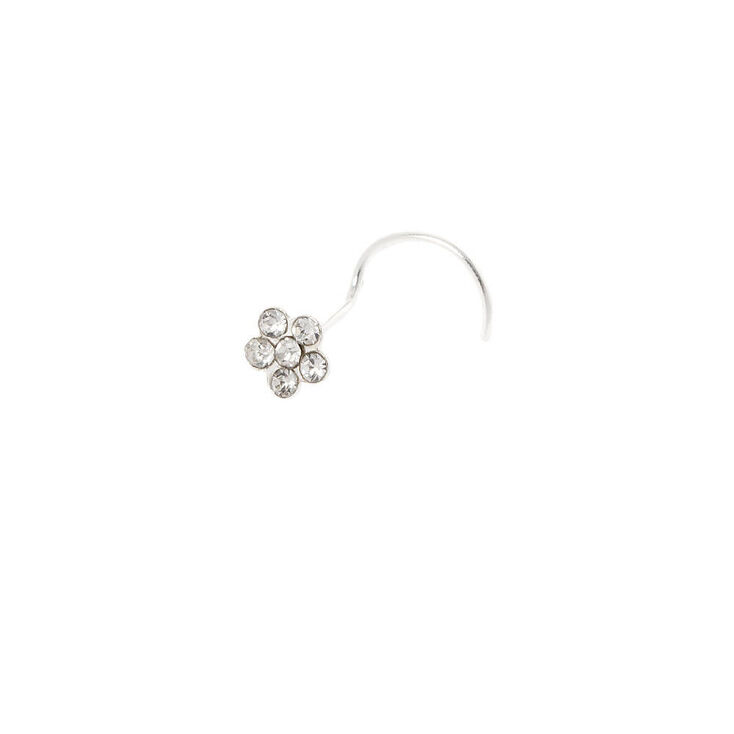 Sterling Silver 22G Daisy Nose Ring,